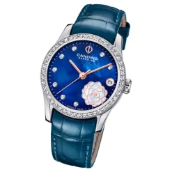 Candino Damen Armbanduhr Elegance C4721/3 Analog Leder marineblau UC4721/3
