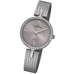 Candino Damen Armbanduhr Lady Elegance C4647/1 Quarz Edelstahl grau UC4647/1