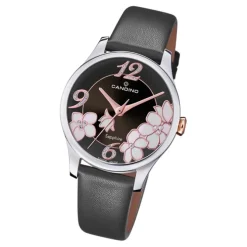 Candino Damen Armbanduhr Elegance C4720/6 Analog Leder schwarz UC4720/6