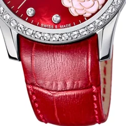 Candino Damen Armbanduhr Elegance C4721/2 Analog Leder rot UC4721/2