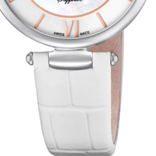 Candino Damen Armband-Uhr Lady Elegance C4669/1 Quarzuhr Leder weiß UC4669/1