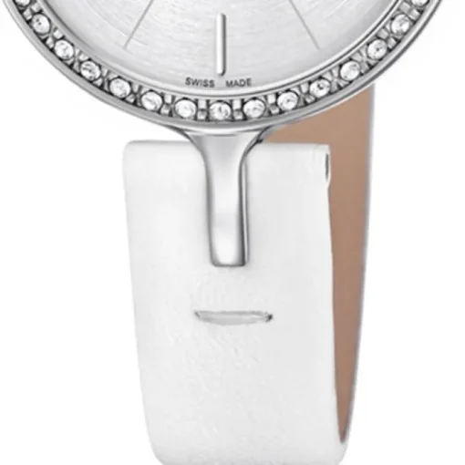Candino Damen Armband-Uhr Lady Elegance C4651/1 Quarzuhr Leder weiß UC4651/1