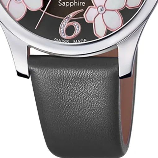 Candino Damen Armbanduhr Elegance C4720/6 Analog Leder schwarz UC4720/6