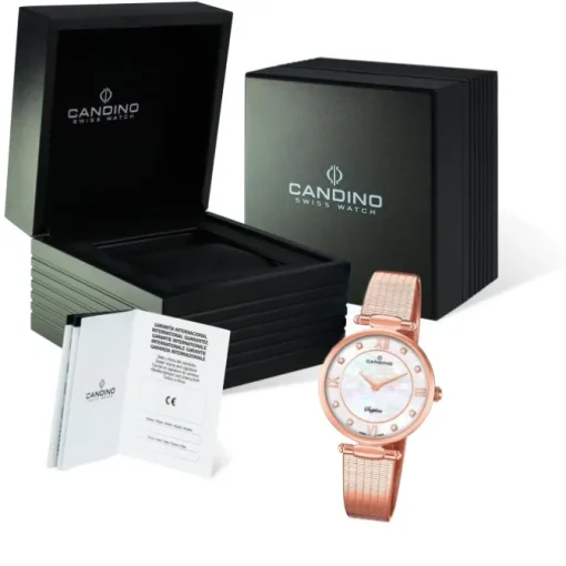 Candino Damen Armband-Uhr Lady Elegance C4668/1 Edelstahl rosegold UC4668/1