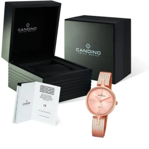Candino Damen Armband-Uhr Lady Elegance C4645/1 Edelstahl rosegold UC4645/1