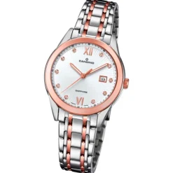Candino Damen-Armbanduhr Edelstahl silber braun C4617/2 Quarz Klassisch UC4617/2