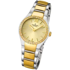 Candino Damen-Armbanduhr Timeless analog Quarz Edelstahl Gelbgold PVD UC4538/2