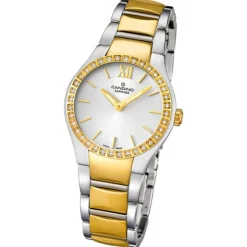 Candino Damen-Armbanduhr Timeless analog Quarz Edelstahl Gelbgold PVD UC4538/1