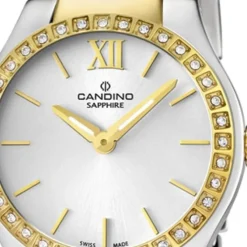 Candino Damen-Armbanduhr Timeless analog Quarz Edelstahl Gelbgold PVD UC4538/1