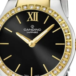 Candino Damen-Armbanduhr Timeless analog Quarz Edelstahl Gelbgold PVD UC4538/3
