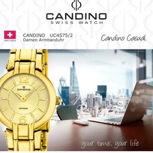 CANDINO Damen-Uhr - Casual Afterwork - Analog - Quarz - Edelstahl - UC4575/2