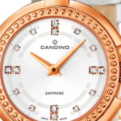 CANDINO Damen-Uhr - Elegance Flair - Analog - Quarz - Leder/Textil - UC4562/1