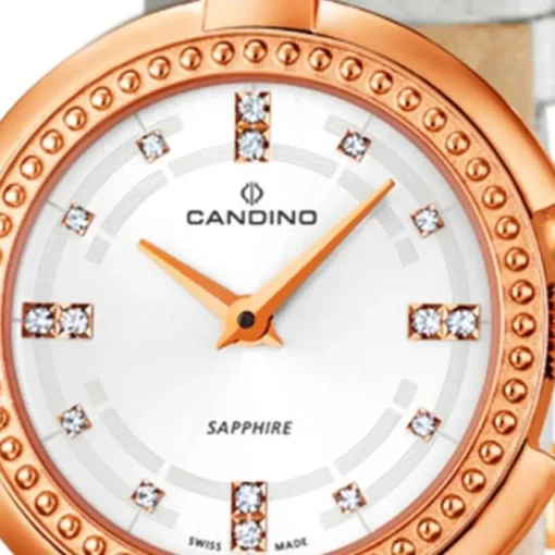 CANDINO Damen-Uhr - Elegance Flair - Analog - Quarz - Leder/Textil - UC4562/1