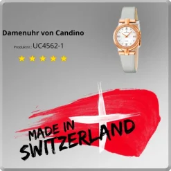 CANDINO Damen-Uhr - Elegance Flair - Analog - Quarz - Leder/Textil - UC4562/1