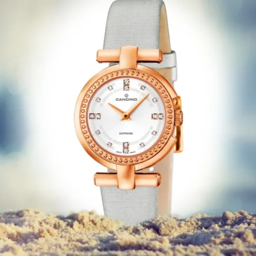 CANDINO Damen-Uhr - Elegance Flair - Analog - Quarz - Leder/Textil - UC4562/1