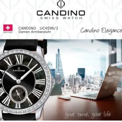 CANDINO Damen-Uhr - Elegance Delight - Analog - Quarz - Leder - UC4596/3