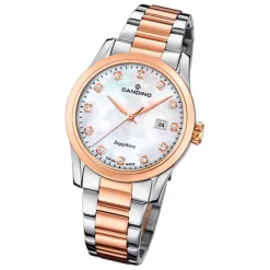 Candino Damenuhr Classic C4739/1 Armbanduhr Edelstahl silber-roségold UC4739/1