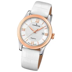 Candino Damenuhr Classic C4737/2 Armbanduhr Edelstahl weiß UC4737/2
