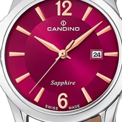 Candino Damenuhr Classic C4736/3 Armbanduhr Edelstahl rot UC4736/3