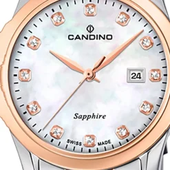 Candino Damenuhr Classic C4739/1 Armbanduhr Edelstahl silber-roségold UC4739/1