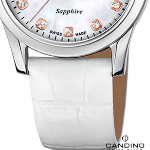 Candino Damenuhr Classic C4736/1 Armbanduhr Edelstahl weiß UC4736/1