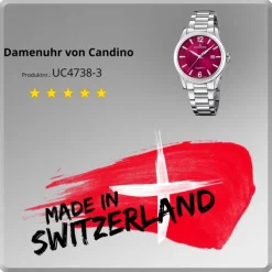 Candino Damenuhr Classic C4738/3 Armbanduhr Edelstahl silber UC4738/3