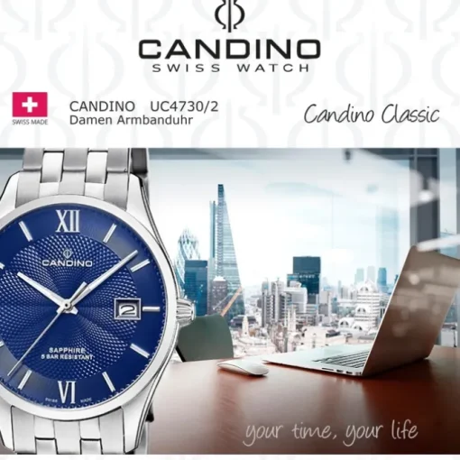 Candino Damenuhr Classic C4730/2 Armbanduhr Edelstahl silber UC4730/2