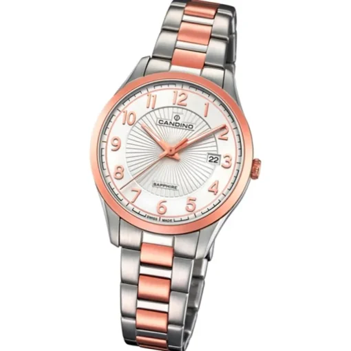 Candino Damen-Uhr Edelstahl silber roségold C4610/1 Quarz Klassisch UC4610/1