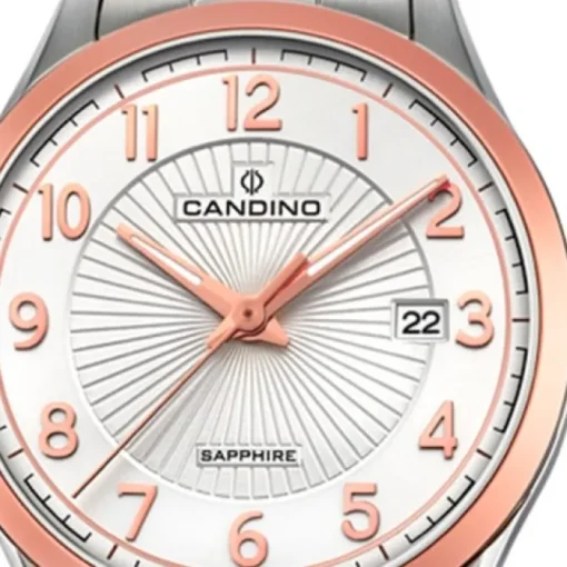 Candino Damen-Uhr Edelstahl silber roségold C4610/1 Quarz Klassisch UC4610/1