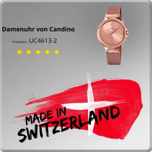 Candino Damen-Uhr Edelstahl roségold C4613/2 Quarz Elegance Flair UC4613/2