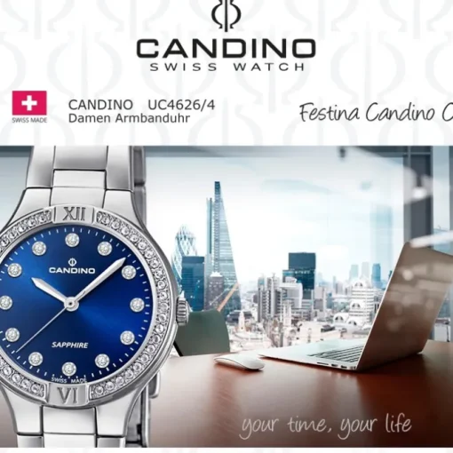 Candino Damenuhr Edelstahl silber Candino Casual Armbanduhr UC4626/4
