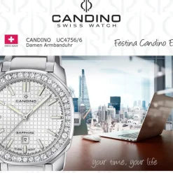 Candino Damenuhr Edelstahl silber Candino Elegance Armbanduhr UC4756/6