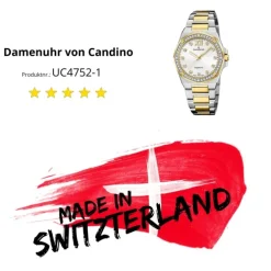 Candino Damenuhr Edelstahl silber gold Candino Elegance Armbanduhr UC4752/1