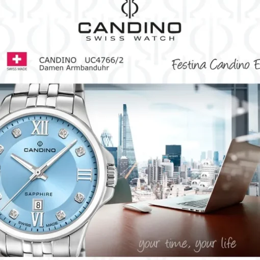 Candino Damenuhr Edelstahl silber Candino Elegance Armbanduhr UC4766/2
