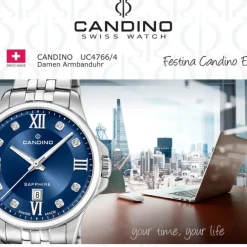 Candino Damenuhr Edelstahl silber Candino Elegance Armbanduhr UC4766/4