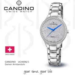 Candino Damenuhr Edelstahl silber Candino Elegance Armbanduhr UC4696/1