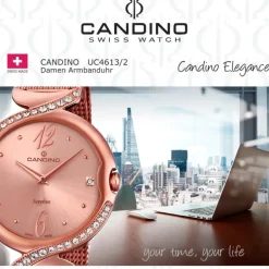 Candino Damen-Uhr Edelstahl roségold C4613/2 Quarz Elegance Flair UC4613/2