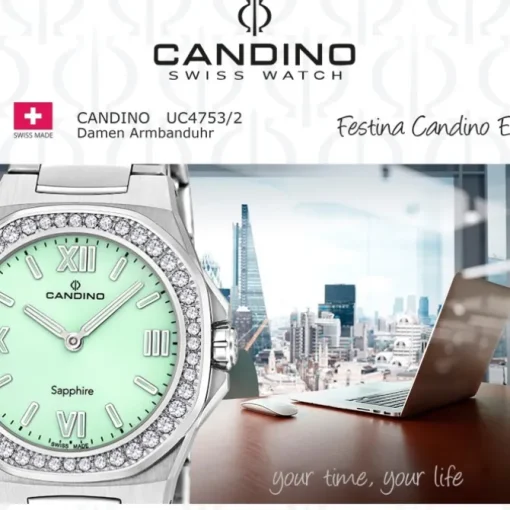 Candino Damenuhr Edelstahl silber Candino Elegance Armbanduhr UC4753/2