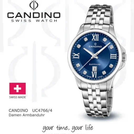 Candino Damenuhr Edelstahl silber Candino Elegance Armbanduhr UC4766/4