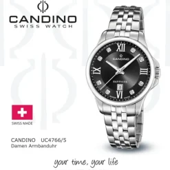Candino Damenuhr Edelstahl silber Candino Elegance Armbanduhr UC4766/5