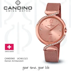 Candino Damen-Uhr Edelstahl roségold C4613/2 Quarz Elegance Flair UC4613/2