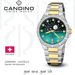 Candino Damenuhr Edelstahl silber gold Candino Elegance Armbanduhr UC4761/2