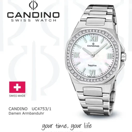 Candino Damenuhr Edelstahl silber Candino Elegance Armbanduhr UC4753/1