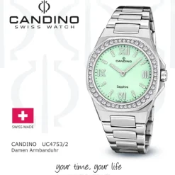 Candino Damenuhr Edelstahl silber Candino Elegance Armbanduhr UC4753/2