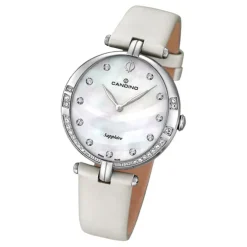 Candino Damenuhr Elegance C4601/1 Armbanduhr Edelstahl creme UC4601/1