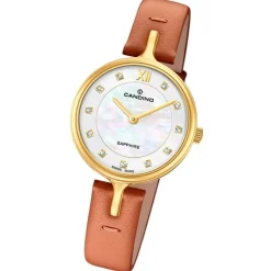 Candino Damenuhr Leder braun Candino Elegance Armbanduhr UC4649/3