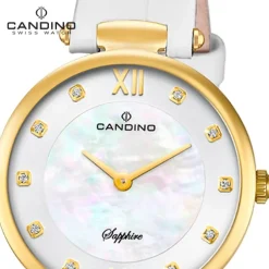 Candino Damenuhr Leder weiß Candino Elegance Armbanduhr UC4670/3