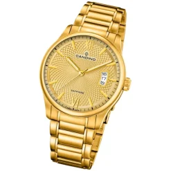 Candino Herren Armband-Uhr Classic Timeless C4692/2 Edelstahl gold UC4692/2