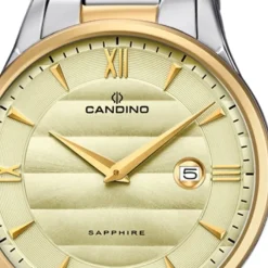 Candino Herren Armbanduhr Classic C4639/2 Edelstahl Quarz silber gold UC4639/2