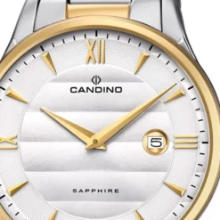 Candino Herren Armbanduhr Classic C4639/1 Edelstahl Quarz silber gold UC4639/1